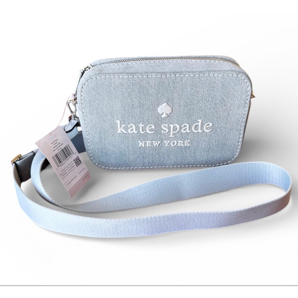 Kate Spade Handbags - Kate Spade Light Blue Denim Crossbody Bag